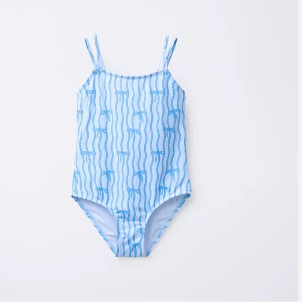 Zara kids NWT bow print swimsuit 5644/629